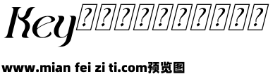 Victorah Gaerioa Italic预览效果图