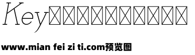 Victorela Light Italic预览效果图