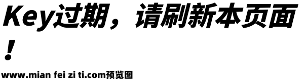 演示斜黑体预览效果图