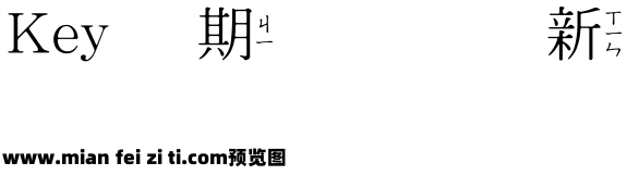 王漢宗中明體破音一预览效果图