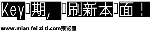 逆转黑白 反向字体预览效果图