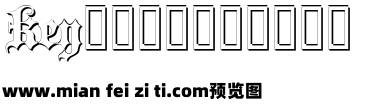 Blacklettersh预览效果图