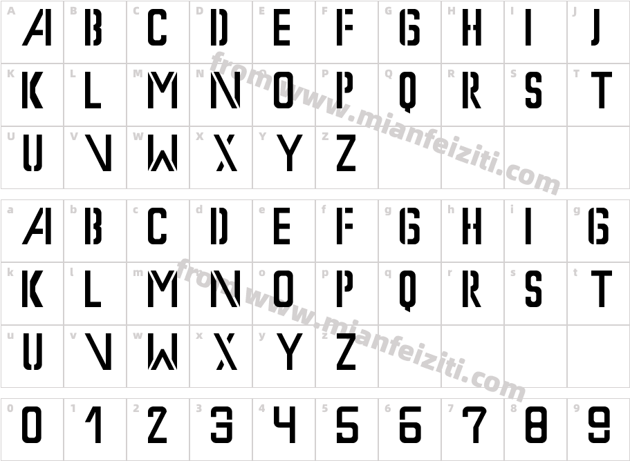 MarvelsThePunisher-61P6字体字体映射图