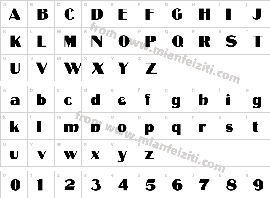 CotrellCFExtraBold-Regular字体字体映射图