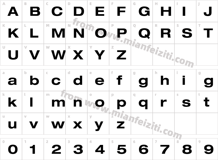 Helvetica73-Extended字体字体映射图